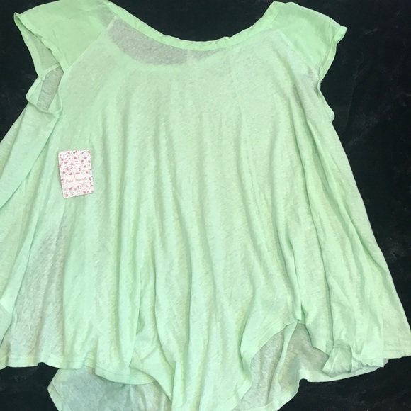 Free People Keep It Casual Queen Green Top. S - Picture 9 of 10